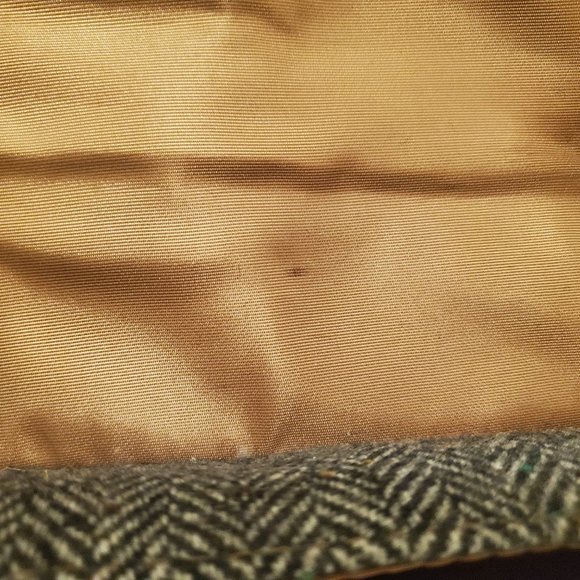 Nine West gray herringbone tweed convertible baguette purse - Picture 13 of 16